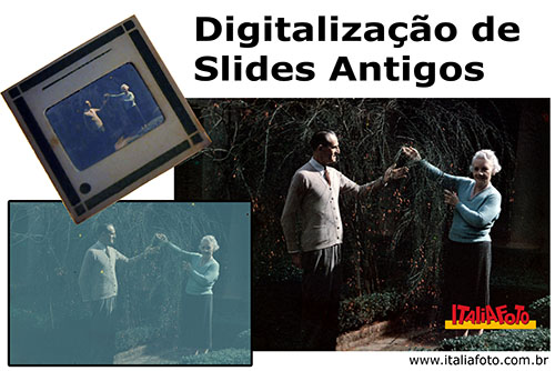 digitalização de slides antigos