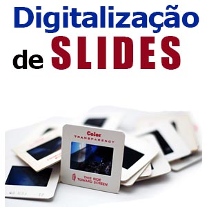 Slides fotográficos antigos para digitalização